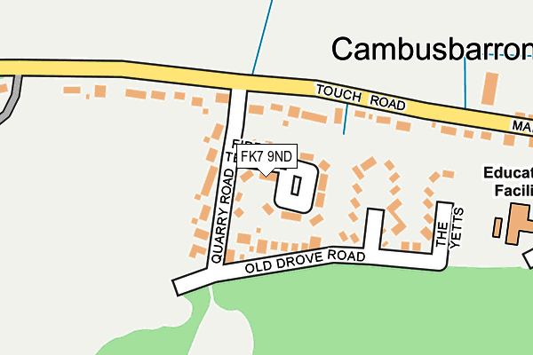 FK7 9ND map - OS OpenMap – Local (Ordnance Survey) FK7 9ND map - OS OpenMap – Local (Ordnance Survey)