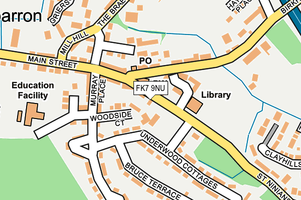 FK7 9NU map - OS OpenMap – Local (Ordnance Survey) FK7 9NU map - OS OpenMap – Local (Ordnance Survey)