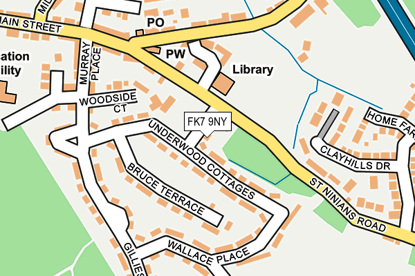 FK7 9NY map - OS OpenMap – Local (Ordnance Survey) FK7 9NY map - OS OpenMap – Local (Ordnance Survey)