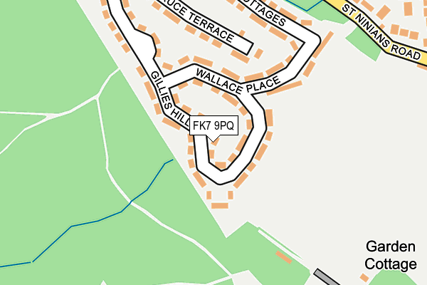 FK7 9PQ map - OS OpenMap – Local (Ordnance Survey) FK7 9PQ map - OS OpenMap – Local (Ordnance Survey)