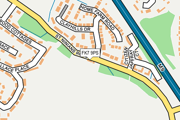 FK7 9PS map - OS OpenMap – Local (Ordnance Survey) FK7 9PS map - OS OpenMap – Local (Ordnance Survey)