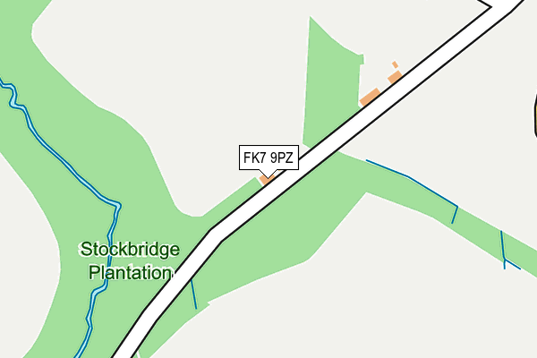 FK7 9PZ map - OS OpenMap – Local (Ordnance Survey) FK7 9PZ map - OS OpenMap – Local (Ordnance Survey)