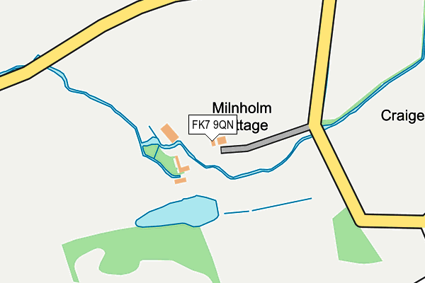 FK7 9QN map - OS OpenMap – Local (Ordnance Survey) FK7 9QN map - OS OpenMap – Local (Ordnance Survey)
