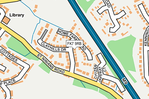 FK7 9RB map - OS OpenMap – Local (Ordnance Survey) FK7 9RB map - OS OpenMap – Local (Ordnance Survey)