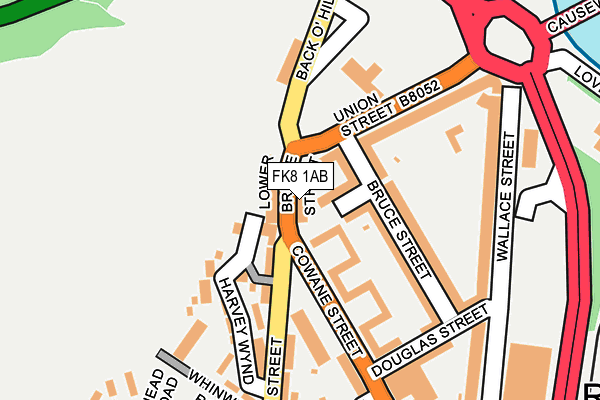 FK8 1AB map - OS OpenMap – Local (Ordnance Survey) FK8 1AB map - OS OpenMap – Local (Ordnance Survey)