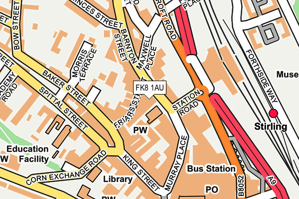 FK8 1AU map - OS OpenMap – Local (Ordnance Survey) FK8 1AU map - OS OpenMap – Local (Ordnance Survey)