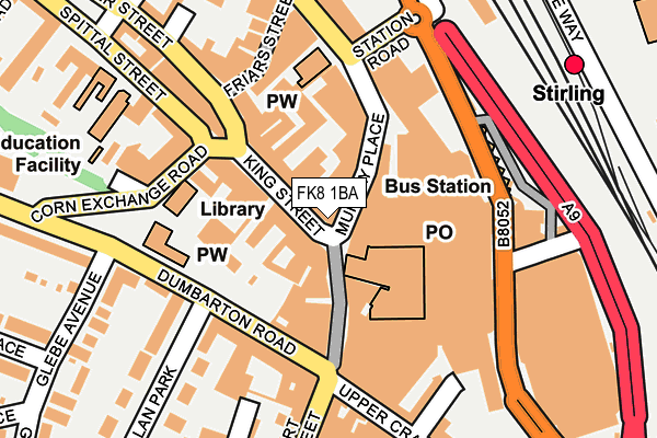 FK8 1BA map - OS OpenMap – Local (Ordnance Survey) FK8 1BA map - OS OpenMap – Local (Ordnance Survey)