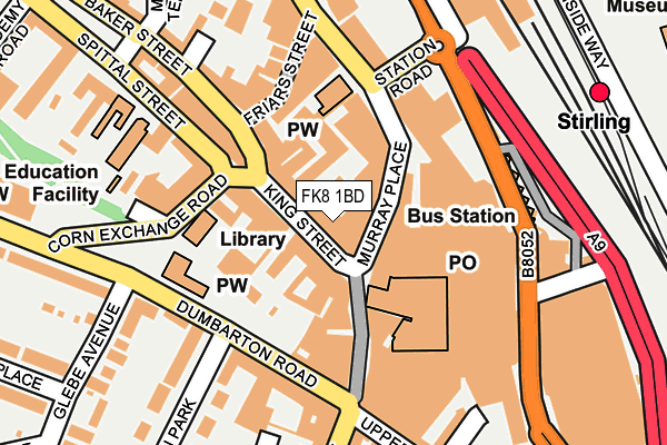 FK8 1BD map - OS OpenMap – Local (Ordnance Survey) FK8 1BD map - OS OpenMap – Local (Ordnance Survey)