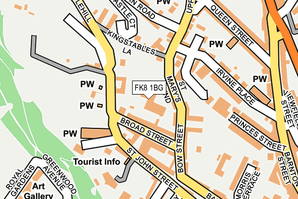 FK8 1BG map - OS OpenMap – Local (Ordnance Survey) FK8 1BG map - OS OpenMap – Local (Ordnance Survey)