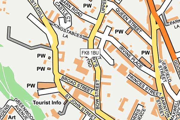 FK8 1BU map - OS OpenMap – Local (Ordnance Survey) FK8 1BU map - OS OpenMap – Local (Ordnance Survey)