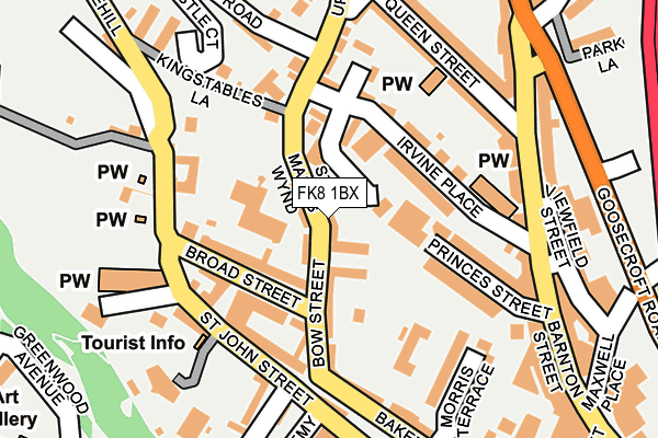 FK8 1BX map - OS OpenMap – Local (Ordnance Survey) FK8 1BX map - OS OpenMap – Local (Ordnance Survey)