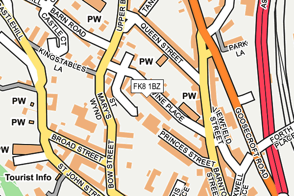 FK8 1BZ map - OS OpenMap – Local (Ordnance Survey) FK8 1BZ map - OS OpenMap – Local (Ordnance Survey)