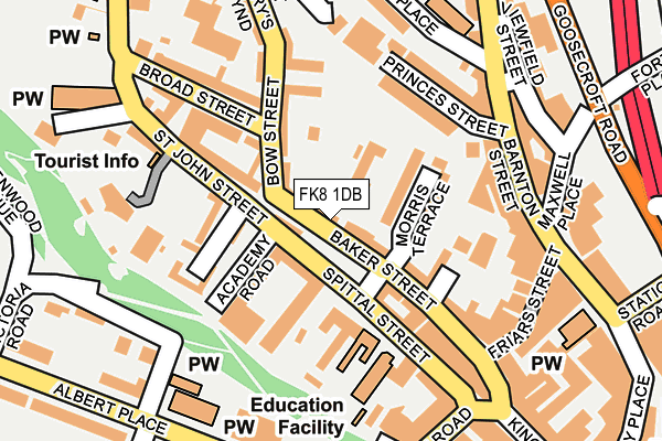 FK8 1DB map - OS OpenMap – Local (Ordnance Survey) FK8 1DB map - OS OpenMap – Local (Ordnance Survey)