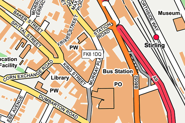 FK8 1DQ map - OS OpenMap – Local (Ordnance Survey) FK8 1DQ map - OS OpenMap – Local (Ordnance Survey)