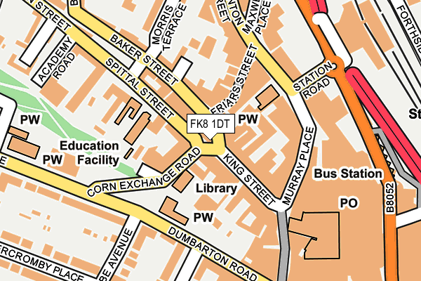 FK8 1DT map - OS OpenMap – Local (Ordnance Survey) FK8 1DT map - OS OpenMap – Local (Ordnance Survey)