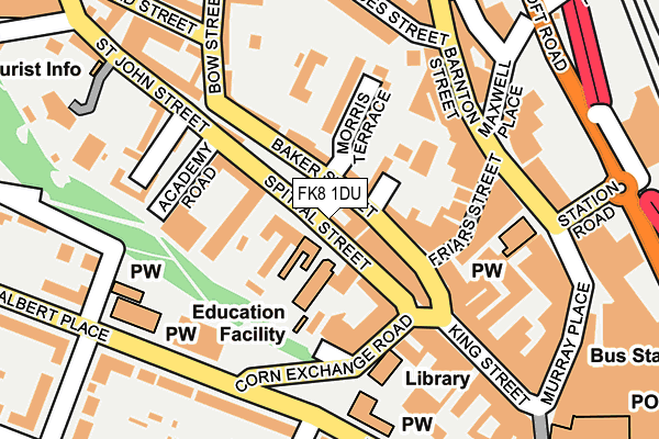 FK8 1DU map - OS OpenMap – Local (Ordnance Survey) FK8 1DU map - OS OpenMap – Local (Ordnance Survey)
