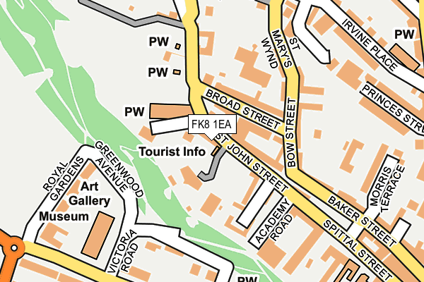 FK8 1EA map - OS OpenMap – Local (Ordnance Survey) FK8 1EA map - OS OpenMap – Local (Ordnance Survey)