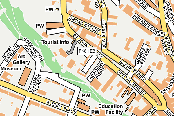 FK8 1EB map - OS OpenMap – Local (Ordnance Survey) FK8 1EB map - OS OpenMap – Local (Ordnance Survey)