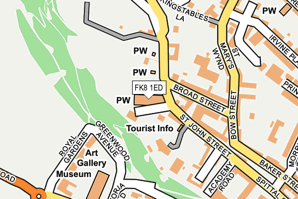 FK8 1ED map - OS OpenMap – Local (Ordnance Survey) FK8 1ED map - OS OpenMap – Local (Ordnance Survey)