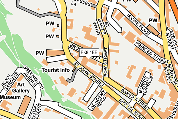 FK8 1EE map - OS OpenMap – Local (Ordnance Survey) FK8 1EE map - OS OpenMap – Local (Ordnance Survey)