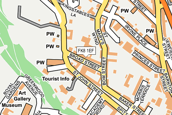 FK8 1EF map - OS OpenMap – Local (Ordnance Survey) FK8 1EF map - OS OpenMap – Local (Ordnance Survey)