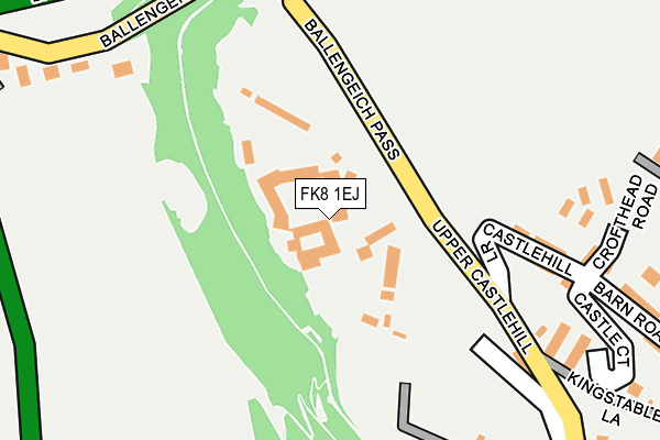 FK8 1EJ map - OS OpenMap – Local (Ordnance Survey) FK8 1EJ map - OS OpenMap – Local (Ordnance Survey)