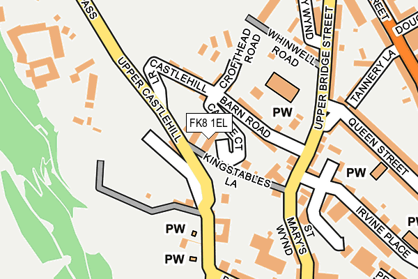 FK8 1EL map - OS OpenMap – Local (Ordnance Survey) FK8 1EL map - OS OpenMap – Local (Ordnance Survey)
