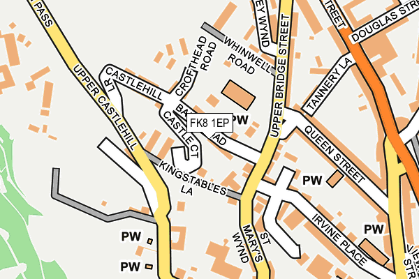 FK8 1EP map - OS OpenMap – Local (Ordnance Survey) FK8 1EP map - OS OpenMap – Local (Ordnance Survey)