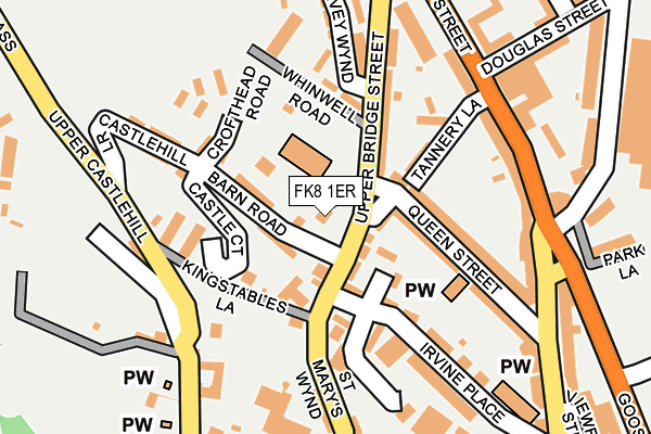 FK8 1ER map - OS OpenMap – Local (Ordnance Survey) FK8 1ER map - OS OpenMap – Local (Ordnance Survey)