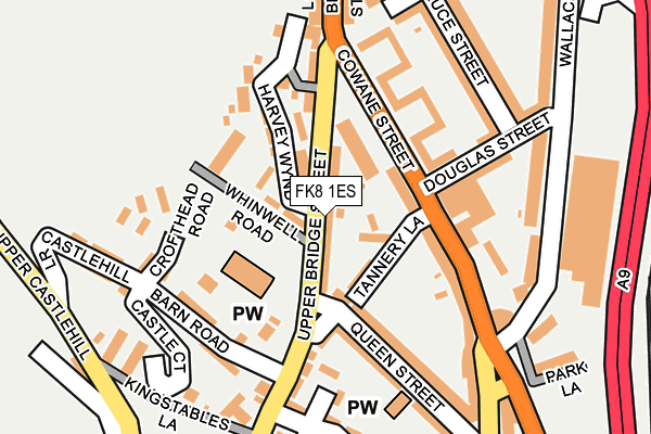 FK8 1ES map - OS OpenMap – Local (Ordnance Survey) FK8 1ES map - OS OpenMap – Local (Ordnance Survey)