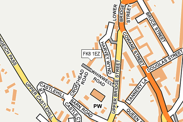 FK8 1EZ map - OS OpenMap – Local (Ordnance Survey) FK8 1EZ map - OS OpenMap – Local (Ordnance Survey)