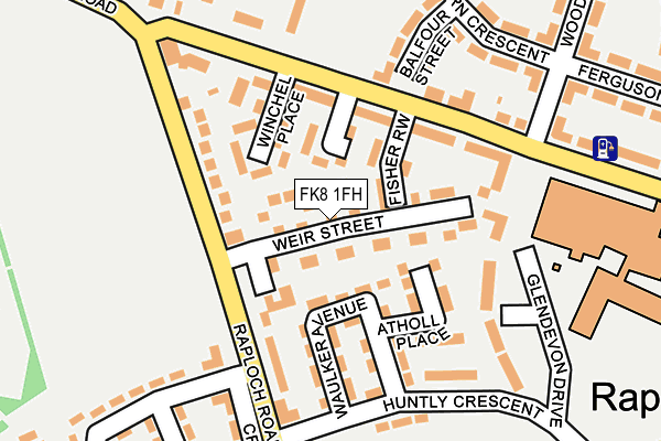 FK8 1FH map - OS OpenMap – Local (Ordnance Survey) FK8 1FH map - OS OpenMap – Local (Ordnance Survey)