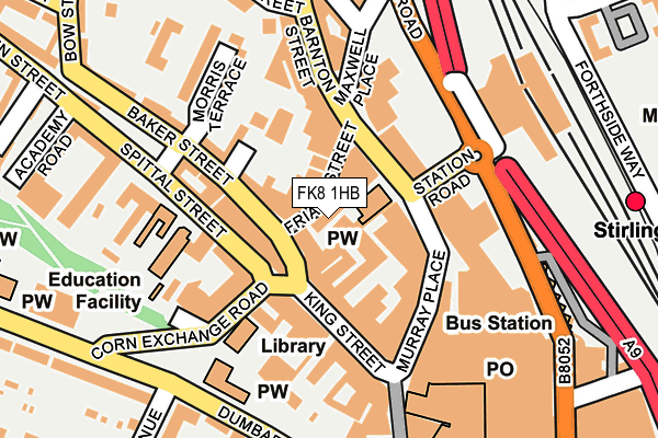 FK8 1HB map - OS OpenMap – Local (Ordnance Survey) FK8 1HB map - OS OpenMap – Local (Ordnance Survey)