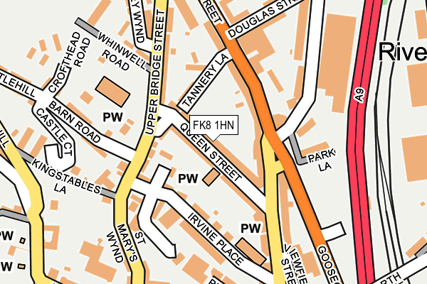 FK8 1HN map - OS OpenMap – Local (Ordnance Survey) FK8 1HN map - OS OpenMap – Local (Ordnance Survey)