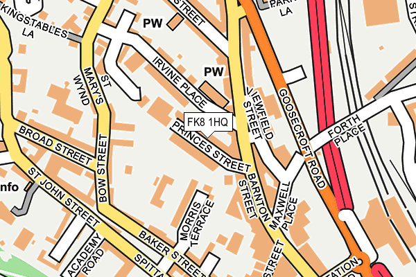 FK8 1HQ map - OS OpenMap – Local (Ordnance Survey) FK8 1HQ map - OS OpenMap – Local (Ordnance Survey)