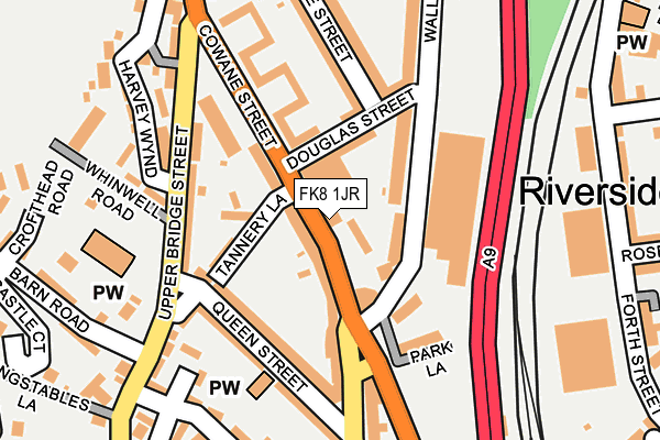 FK8 1JR map - OS OpenMap – Local (Ordnance Survey) FK8 1JR map - OS OpenMap – Local (Ordnance Survey)