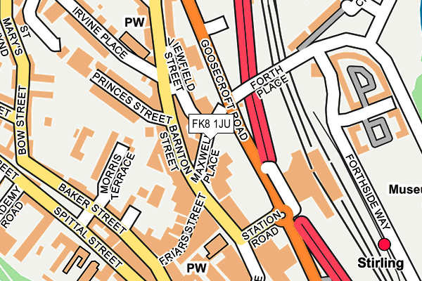 FK8 1JU map - OS OpenMap – Local (Ordnance Survey) FK8 1JU map - OS OpenMap – Local (Ordnance Survey)