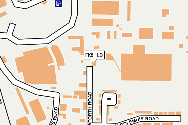 FK8 1LD map - OS OpenMap – Local (Ordnance Survey) FK8 1LD map - OS OpenMap – Local (Ordnance Survey)