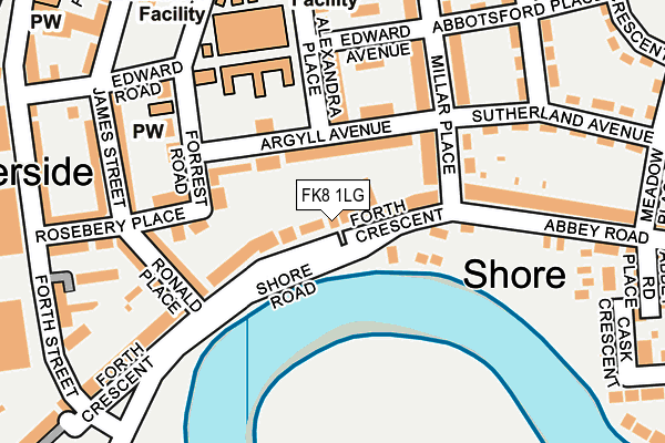 FK8 1LG map - OS OpenMap – Local (Ordnance Survey) FK8 1LG map - OS OpenMap – Local (Ordnance Survey)