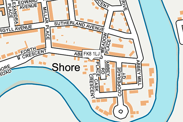 FK8 1LJ map - OS OpenMap – Local (Ordnance Survey)