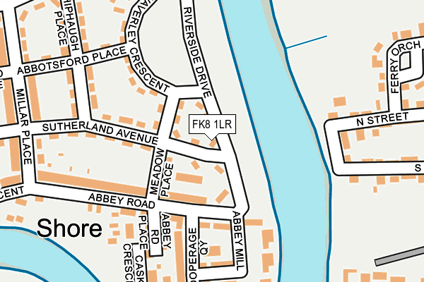 FK8 1LR map - OS OpenMap – Local (Ordnance Survey) FK8 1LR map - OS OpenMap – Local (Ordnance Survey)