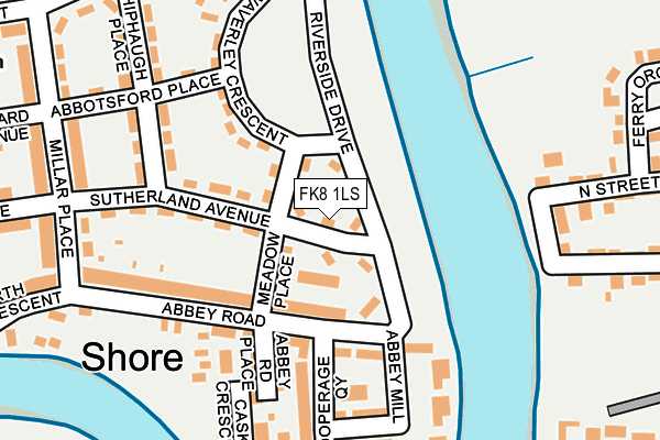 FK8 1LS map - OS OpenMap – Local (Ordnance Survey) FK8 1LS map - OS OpenMap – Local (Ordnance Survey)