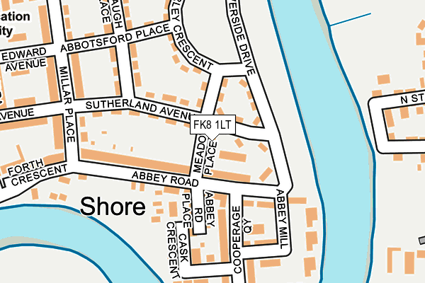 FK8 1LT map - OS OpenMap – Local (Ordnance Survey) FK8 1LT map - OS OpenMap – Local (Ordnance Survey)