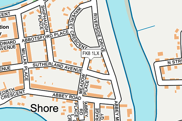 FK8 1LX map - OS OpenMap – Local (Ordnance Survey) FK8 1LX map - OS OpenMap – Local (Ordnance Survey)