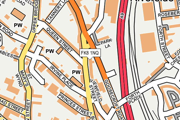 FK8 1NQ map - OS OpenMap – Local (Ordnance Survey) FK8 1NQ map - OS OpenMap – Local (Ordnance Survey)