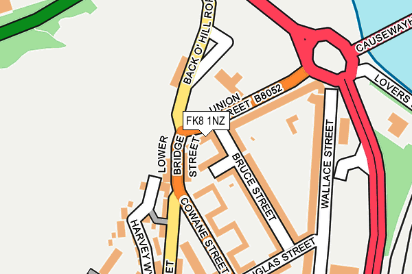FK8 1NZ map - OS OpenMap – Local (Ordnance Survey) FK8 1NZ map - OS OpenMap – Local (Ordnance Survey)
