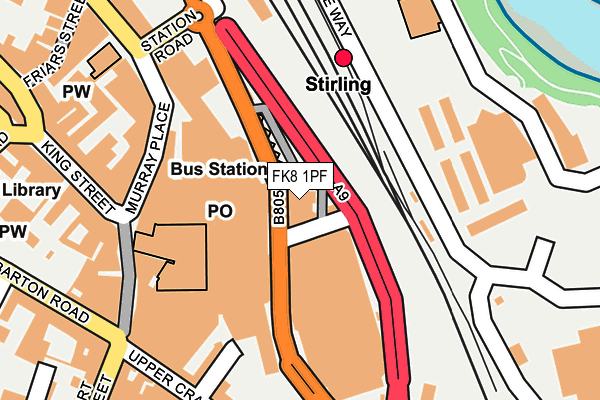 FK8 1PF map - OS OpenMap – Local (Ordnance Survey)
