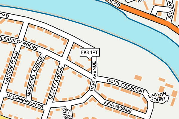 FK8 1PT map - OS OpenMap – Local (Ordnance Survey) FK8 1PT map - OS OpenMap – Local (Ordnance Survey)