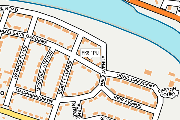 FK8 1PU map - OS OpenMap – Local (Ordnance Survey) FK8 1PU map - OS OpenMap – Local (Ordnance Survey)