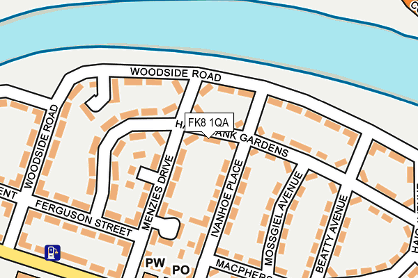 FK8 1QA map - OS OpenMap – Local (Ordnance Survey) FK8 1QA map - OS OpenMap – Local (Ordnance Survey)